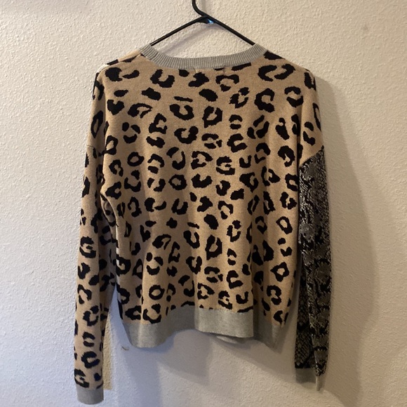 Peyton Primrose multi animal print sweater size large - Picture 3 of 4